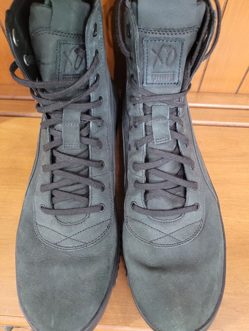 Men's Sz 12 - Puma XO The Weeknd x Parallel Triple Black sneaker Boot - Picture 2 of 6